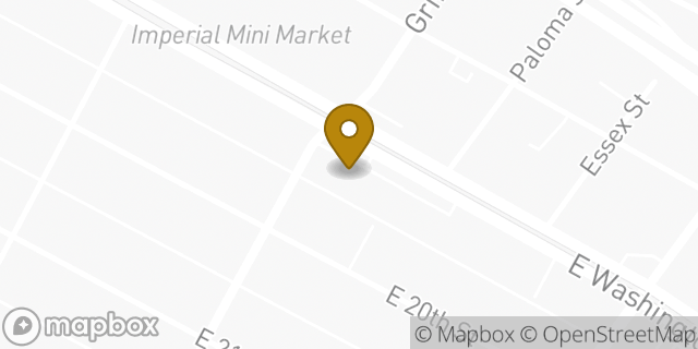 Map showing the location of Subway in Los Angeles, CA 90021