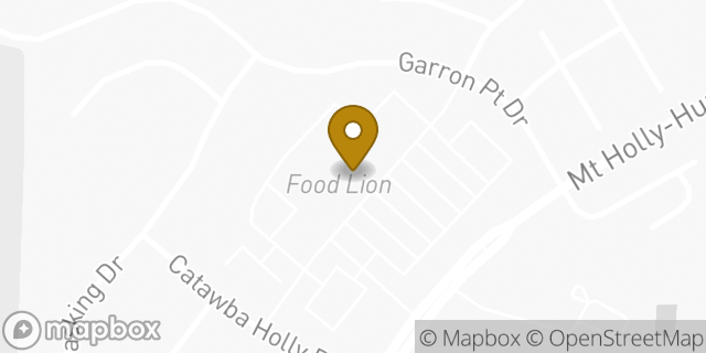 Map showing the location of Food Lion in Charlotte, NC 28214