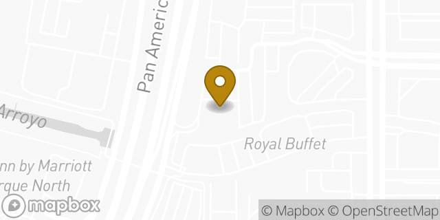 Map showing the location of Olive Garden Italian Restaurant in Albuquerque, NM 87109