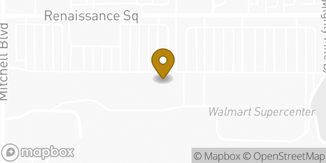Map showing the location of Marshalls in Fort Worth, TX 76105