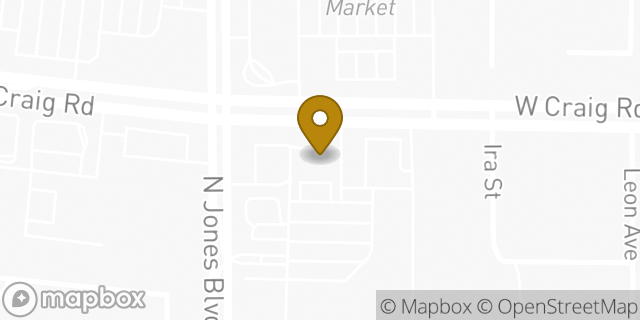 Map showing the location of Dunkin' in Las Vegas, NV 89130