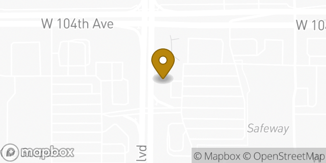 Map showing the location of Chipotle Mexican Grill in Federal Heights, CO 80260