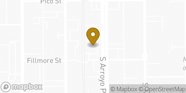 Map showing the location of CVS Pharmacy in Pasadena, CA 91105
