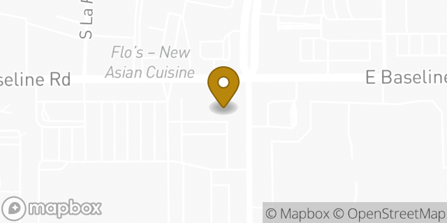 Map showing the location of Chipotle Mexican Grill in Tempe, AZ 85283