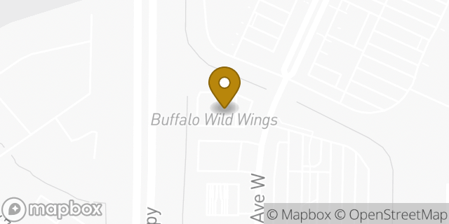 Map showing the location of Buffalo Wild Wings in Tulsa, OK 74132