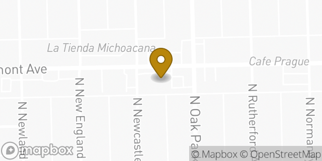 Map showing the location of Walgreens in Chicago, IL 60634