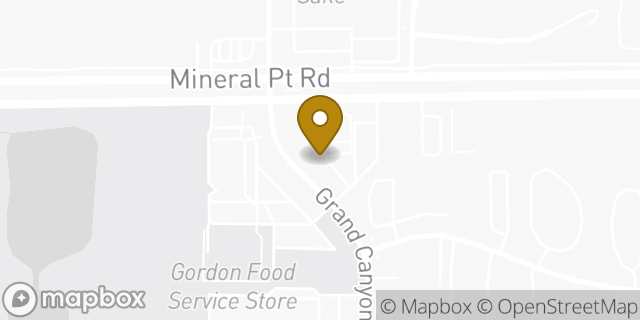 Map showing the location of Panera Bread in Madison, WI 53705