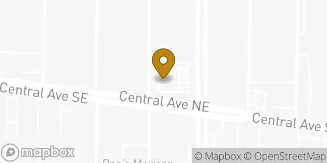 Map showing the location of McDonald's in Albuquerque, NM 87108
