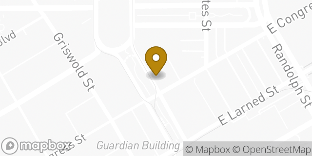 Map showing the location of Chase Mortgage in Detroit, MI 48226
