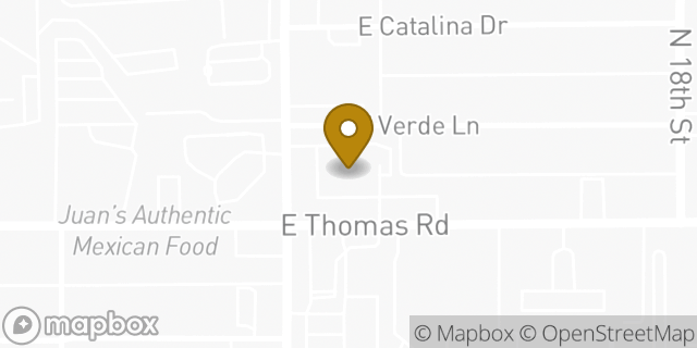 Map showing the location of Walgreens in Phoenix, AZ 85016