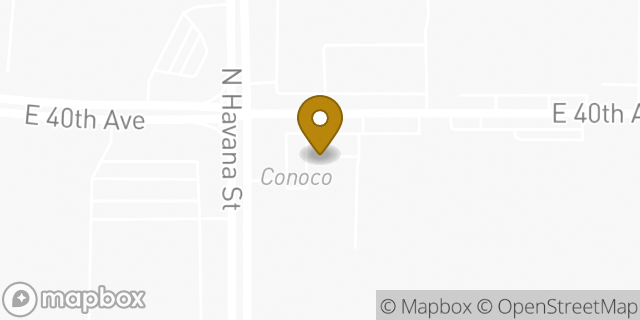 Map showing the location of 7-Eleven in Denver, CO 80239
