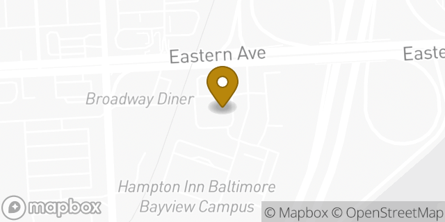 Map showing the location of Amazon Locker - Eneas in Baltimore, MD 21224