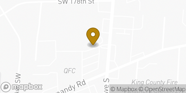Map showing the location of Starbucks in Normandy Park, WA 98148