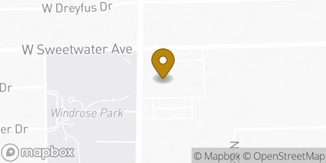 Map showing the location of The Church of Jesus Christ of Latter-day Saints in Peoria, AZ 85381
