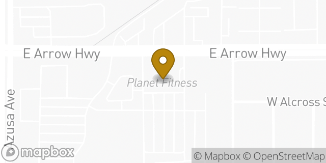 Map showing the location of Planet Fitness in Covina, CA 91722