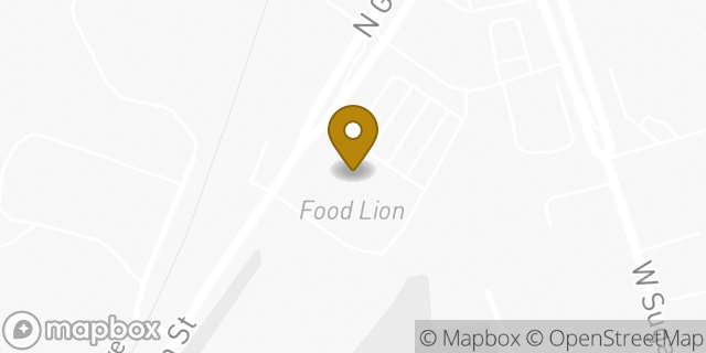 Map showing the location of Food Lion in Charlotte, NC 28269