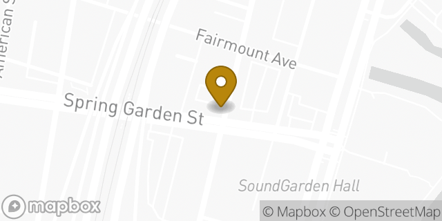 Map showing the location of Enterprise Rent-A-Car in Philadelphia, PA 19123