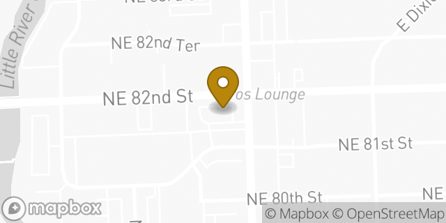 Map showing the location of McDonald's in Miami, FL 33138