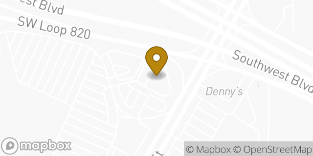 Map showing the location of Chase Bank in Fort Worth, TX 76132