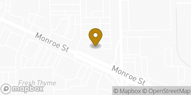 Map showing the location of Olive Garden in Toledo, OH 43623