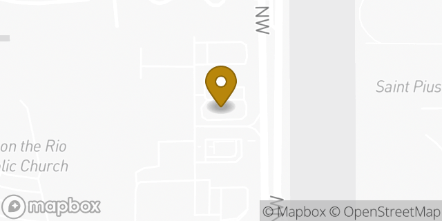 Map showing the location of Starbucks in Albuquerque, NM 87120
