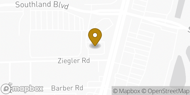 Map showing the location of AutoZone in Orlando, FL 32809