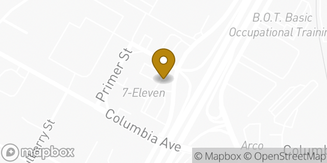 Map showing the location of 7-Eleven in Riverside, CA 92501