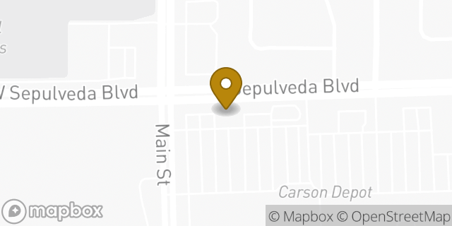 Map showing the location of Chase Bank in Carson, CA 90745
