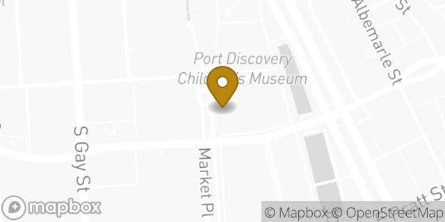 Map showing the location of Subway in Baltimore, MD 21202
