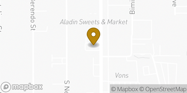 Map showing the location of Starbucks in Los Angeles, CA 90004
