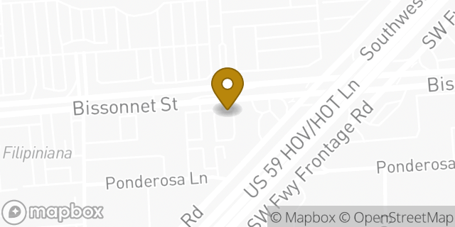 Map showing the location of Whataburger in Houston, TX 77036