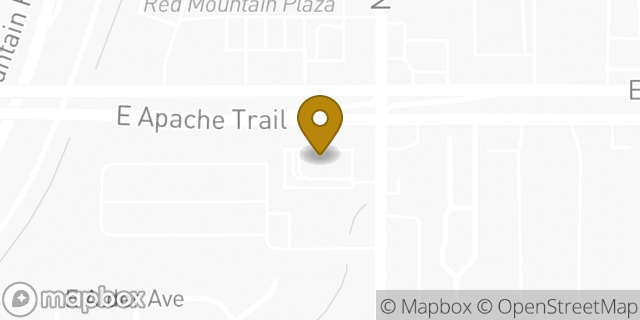 Map showing the location of McDonald's in Mesa, AZ 85207