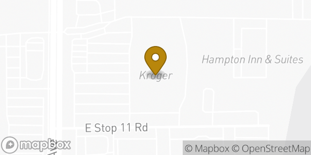 Map showing the location of Coinstar in Indianapolis, IN 46237