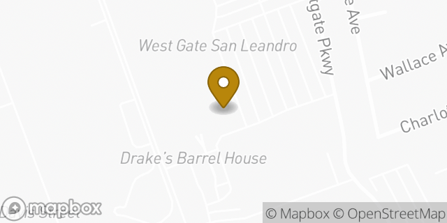 Map showing the location of Amazon Locker - Lynk in San Leandro, CA 94577