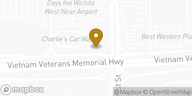 Map showing the location of Kellogg in Wichita, KS 67213