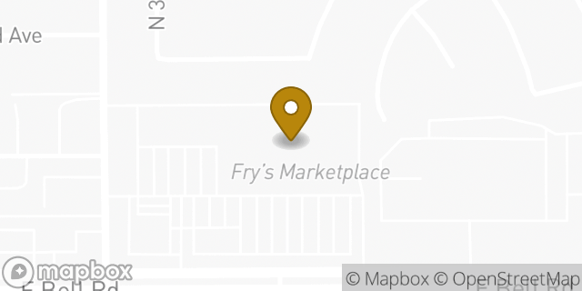 Map showing the location of Starbucks in Phoenix, AZ 85032