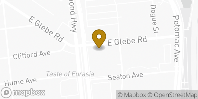 Map showing the location of Starbucks in Alexandria, VA 22305