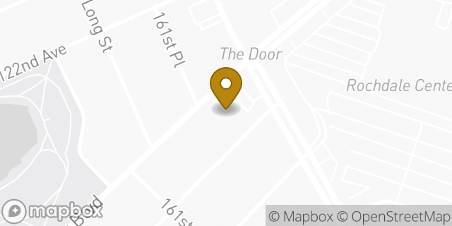 Map showing the location of Walgreens in Jamaica, NY 11434