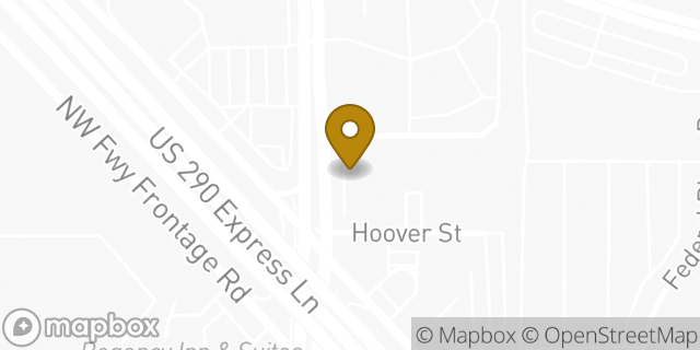 Map showing the location of Enterprise Rent-A-Car in Houston, TX 77092