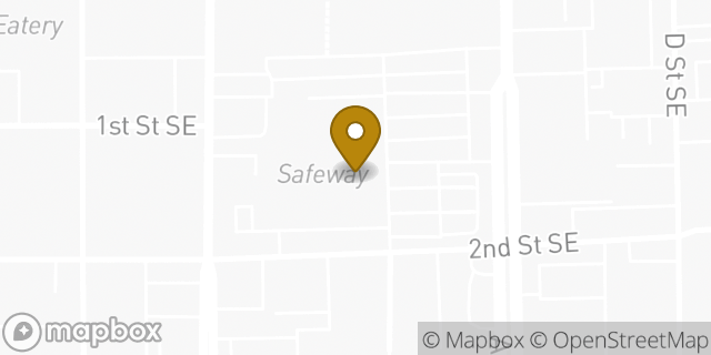 Map showing the location of Starbucks Coffee Company in Auburn, WA 98002