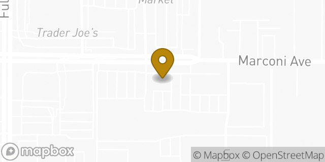 Map showing the location of Starbucks in Sacramento, CA 95821