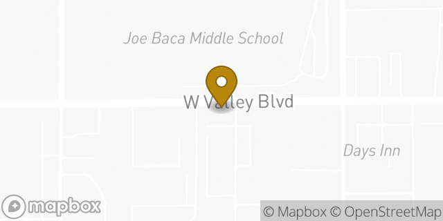 Map showing the location of Enterprise in Bloomington, CA 92316