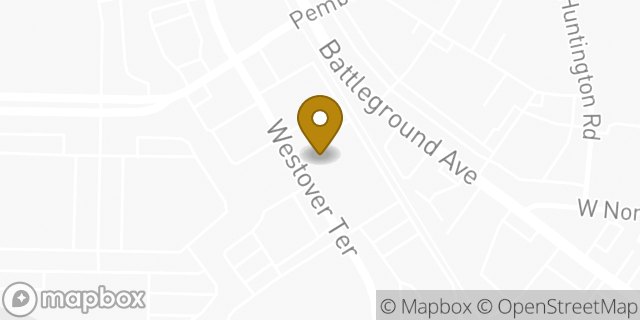 Map showing the location of Chipotle Mexican Grill in Greensboro, NC 27408