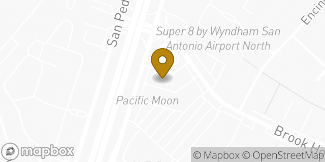 Map showing the location of Baskin Robbins in San Antonio, TX