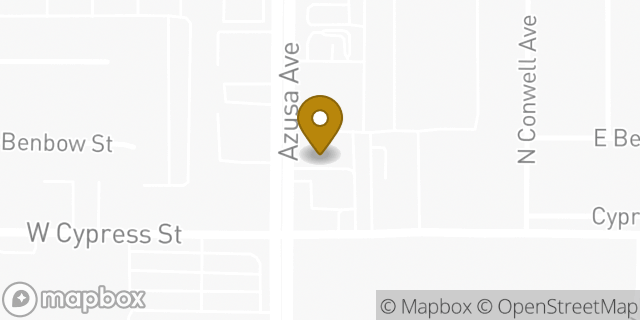 Map showing the location of McDonald's in Covina, CA 91722