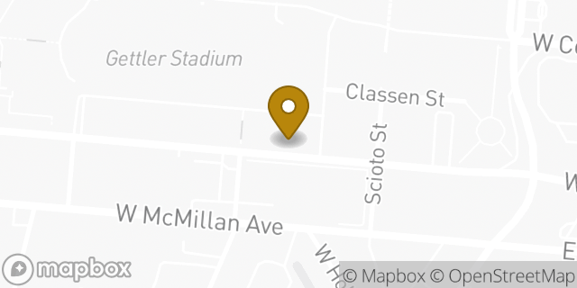 Map showing the location of Panera Bread in Cincinnati, OH 45219