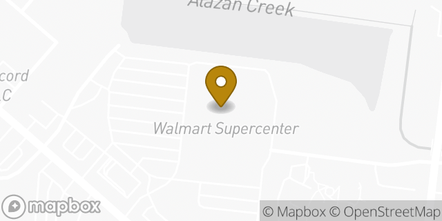 Map showing the location of Walmart in San Antonio, TX