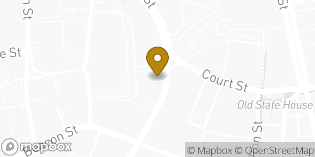 Map showing the location of Budget Car Rental in Boston, MA 02108