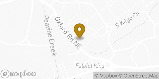 Map showing the location of Starbucks in Atlanta, GA 30307