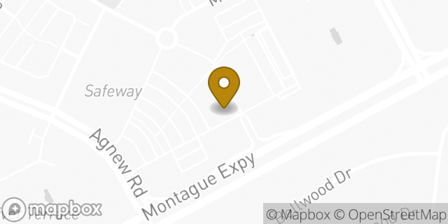 Map showing the location of Peet's Coffee in Santa Clara, CA 95054